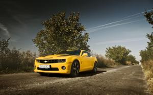 Chevrolet Camaro Muscle Car Yellow wallpaper thumb