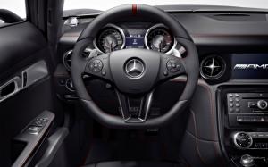 Mercedes Gullwing SLS AMG Interior Dash Dashboard Steering Wheel HD wallpaper thumb