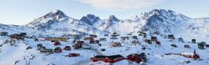 Tasiilaq in winter, Greenland, houses, thick snow wallpaper thumb