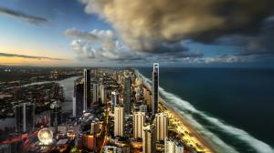 Surfers Paradise, Gold Coast, Australia, city, skyscrapers, ocean wallpaper thumb