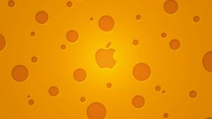 Cheese Apple logo wallpaper thumb