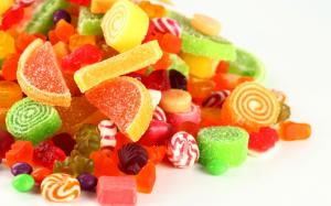 The dazzling colorful candy, fruit sugar wallpaper thumb