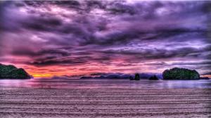 Ousting Beach Sunset Hdr wallpaper thumb