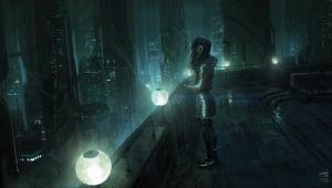 Cyberpunk, Futuristic, Girl, City, Lights wallpaper thumb