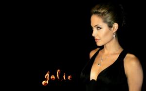 Angelina Jolie Black Background wallpaper thumb