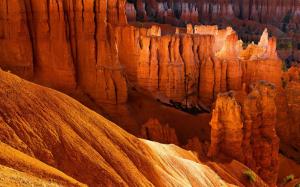 Rocks, canyon, mountains, desert, sunset wallpaper thumb