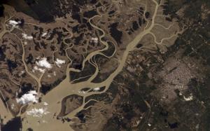 Landscape Aerial River HD wallpaper thumb