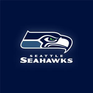 Seattle Seahawk, Sports, Logo, Blue Background wallpaper thumb