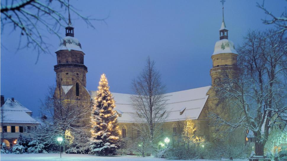 Christmas In Germany wallpaper,churches HD wallpaper,christmas HD wallpaper,snow HD wallpaper,nature HD wallpaper,winter HD wallpaper,nature & landscapes HD wallpaper,1920x1080 wallpaper