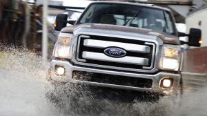 Ford Truck Motion Blur Super Duty Splash Wet HD wallpaper thumb