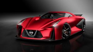 2015 Nissan Concept 2020 Vision Gran Turismo, red supercar front view wallpaper thumb