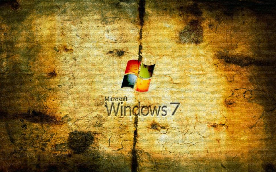 Grungy Windows Seven wallpaper,microsoft HD wallpaper,Windows 7 HD wallpaper,2560x1600 wallpaper