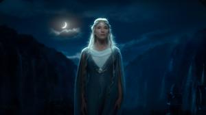 The Lord of the Rings The Hobbit Elf Night Moon Cate Blanchett Galadriel HD wallpaper thumb