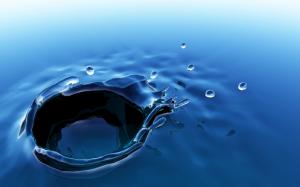 Blue Water Drop HD wallpaper thumb