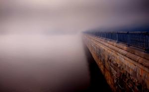 Bridge In Fog wallpaper thumb