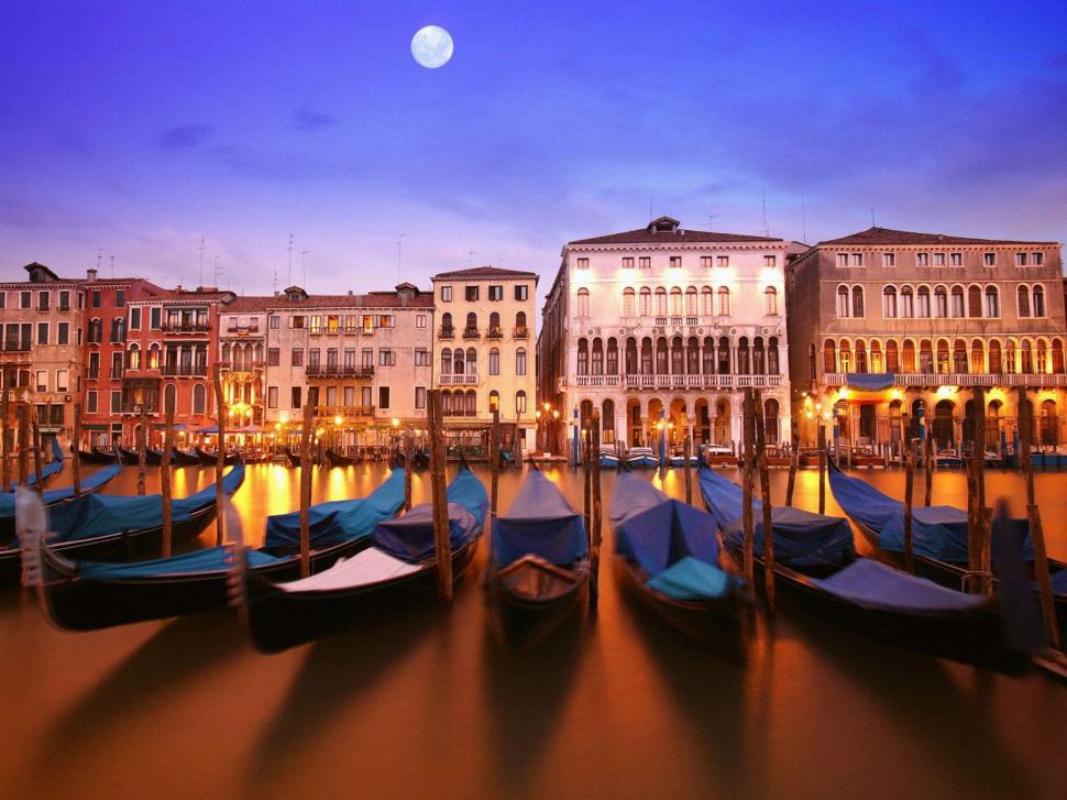 Venezia Di Notte wallpaper,architecture HD wallpaper,other HD wallpaper,animals HD wallpaper,1920x1440 wallpaper