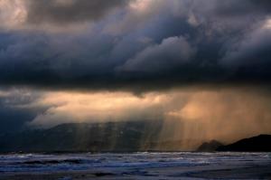 Landscapes Coast Storm Rain Clouds Ocean Sea HD Resolution wallpaper thumb
