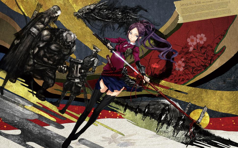 Anime Katana Sword HD wallpaper,cartoon/comic wallpaper,anime wallpaper,sword wallpaper,katana wallpaper,1680x1050 wallpaper