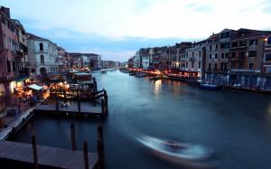 Venice Canal Buildings Timelapse Dock HD wallpaper thumb