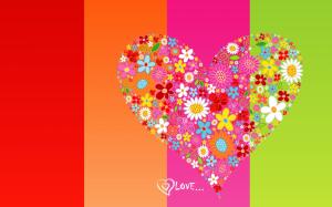 Love heart background wallpaper thumb