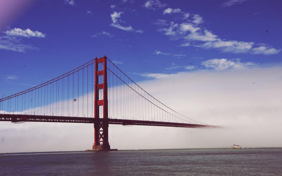 Golden Gate Bridge Bridge San Francisco Fog Mist HD wallpaper,architecture HD wallpaper,bridge HD wallpaper,fog HD wallpaper,mist HD wallpaper,golden HD wallpaper,san HD wallpaper,gate HD wallpaper,francisco HD wallpaper,2560x1600 wallpaper