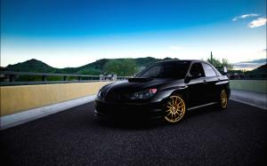 Subaru Impreza WRX Black wallpaper thumb