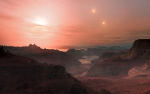 Gliese Planet Sunset Free Download wallpaper thumb