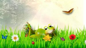 Fine Froggy Spring Day wallpaper thumb