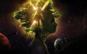 Fantasy, Woman, Earth, Planet wallpaper thumb