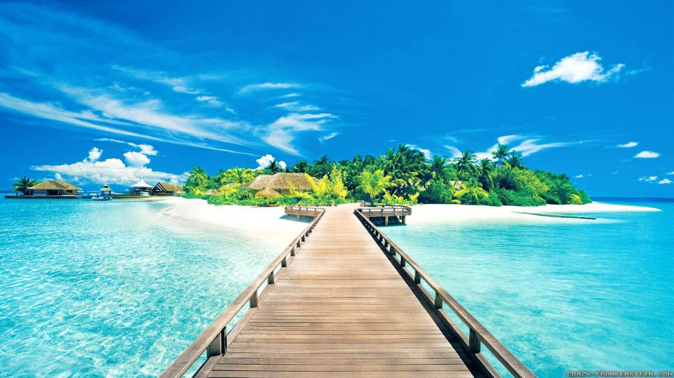 The Path to an Exotic Island wallpaper,Summer HD wallpaper,2560x1440 wallpaper
