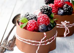 raspberry, dessert, dressing, powder, decoration wallpaper thumb