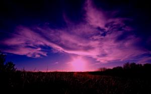 Sunset Purple HD wallpaper thumb
