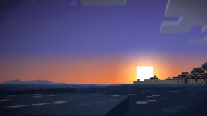 Minecraft Sunset HD wallpaper thumb