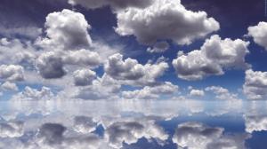 Mirrored Clouds wallpaper thumb