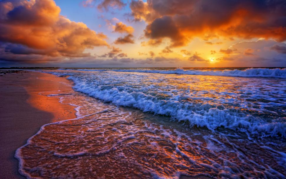 Sunset clouds sea wallpaper,Sea HD wallpaper,surf HD wallpaper,clouds HD wallpaper,Sunset HD wallpaper,2880x1800 wallpaper