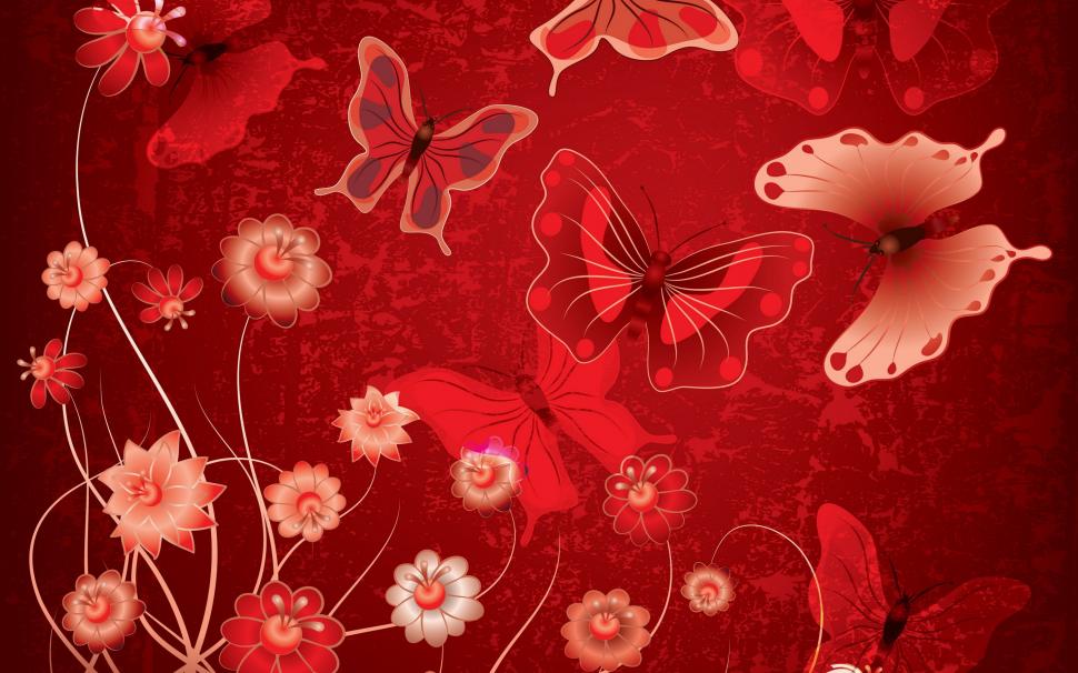 Abstract butterflies wallpaper,abstract HD wallpaper,grunge HD wallpaper,butterflies HD wallpaper,flowers HD wallpaper,design HD wallpaper,Red HD wallpaper,2880x1800 wallpaper