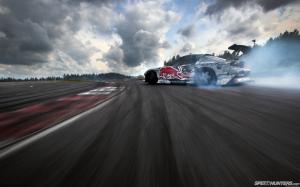 Mazda RX-7 Drift Smoke Clouds HD wallpaper thumb
