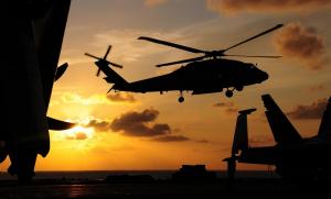 Helicopter Silhouette wallpaper thumb