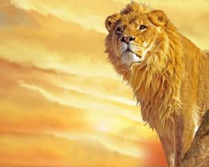 Lion Art wallpaper thumb
