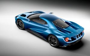 2016, Ford GT 2, Side View, Blue Car wallpaper thumb
