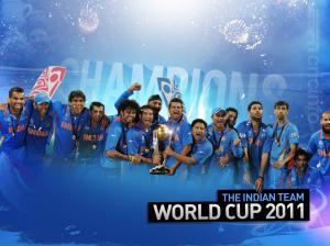 India Team World Cup 2011 wallpaper thumb
