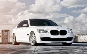 2013 BMW 750 white color wallpaper thumb