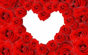 Red Roses & Love Heart HD wallpaper thumb