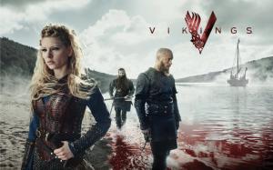 Vikings, TV series, fjord, blood wallpaper thumb