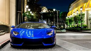 Blue Lamborghini pictures aventador, desktop wallpaper thumb