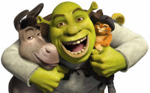 Shrek, Donkey, Cartoon, Characters wallpaper thumb