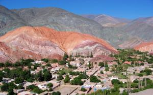 Jujuy, Argentina, Humahuaca, Aerial View, Mountains, Houses wallpaper thumb