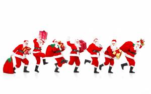 new year, christmas, santa claus, gifts, holiday, greetings wallpaper thumb