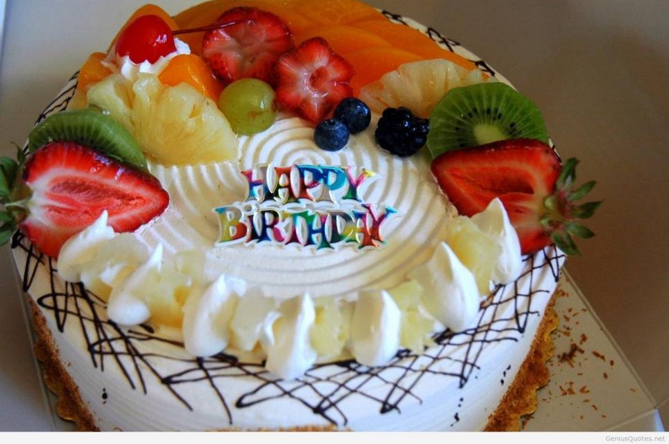 Most Beautiful  For Happy Birthday wallpaper,cake wallpaper,fruit wallpaper,happy birthday wallpaper,1489x988 wallpaper