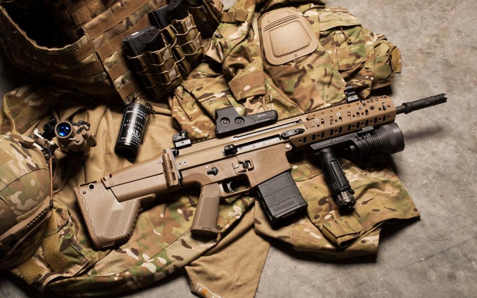 FN Scar Assault Rifle wallpaper,assault rifle HD wallpaper,military HD wallpaper,gun HD wallpaper,2880x1800 wallpaper